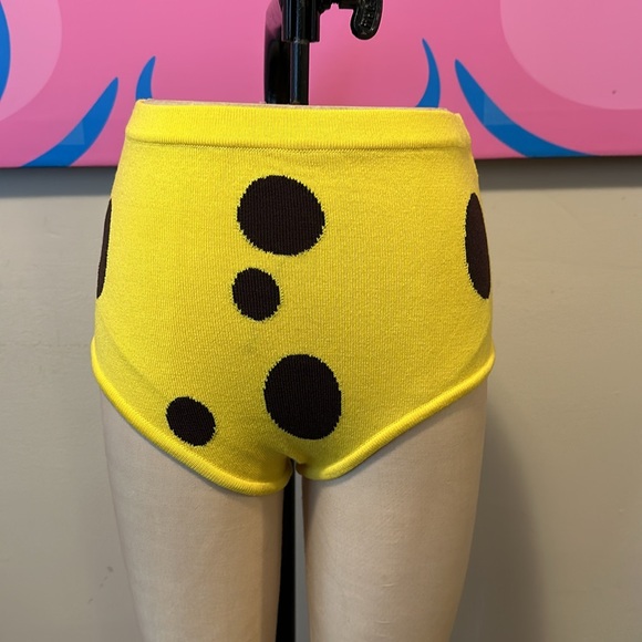 Moschino Sponge Bob Wool Knit Shorts NWT - Picture 2 of 11